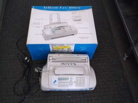 FAX MACHINE : TELKOM FAX 100ex ( INSURANCE CLAIM SALVAGE ) PLAIN A4 PAPER
